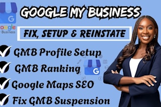 fix gmb profile suspension, do google my business profile setup and verification