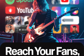 promote heavy metal, rock music, punk to rock music lovers and playlist curators