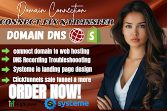 fix connect godaddy domain to website transfer domain squarespace systeme io