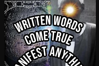 cast written words manifest direct djinn spell power of writing words spell