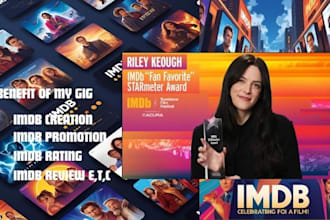 create and promote your imdb profile and improve starmeter rank