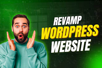 revamp wordpress website for a modern design