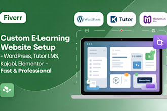 set up masterstudy pro elearning website wordpress tutor lms elementor kajabi