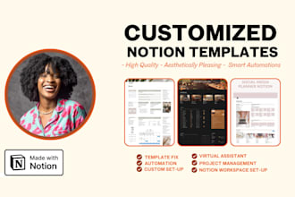 notion consultation, fix, build or redesign notion template
