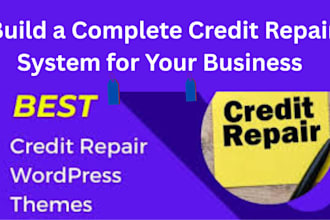 build a professional credit repair, finance, insurance or investment website