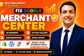 fix google merchant center suspension and misrepresentation