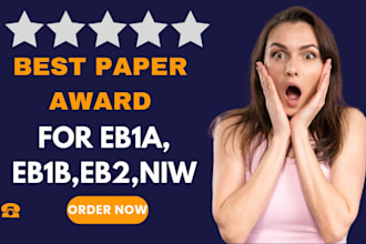 provide best paper award documentation for eb1a, eb1b, eb1c, and niw