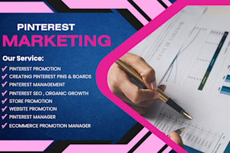 be your pinterest manager seo marketing facebook ads ecommerce promotion pin