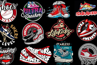 design premium shoes, sneaker or store logo for your brand