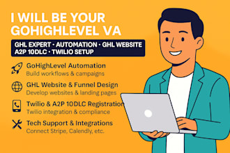 gohighlevel va ghl expert automation ghl website a2p 10 dlc registration twilio