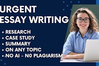 do urgent essay writing as an essay writer