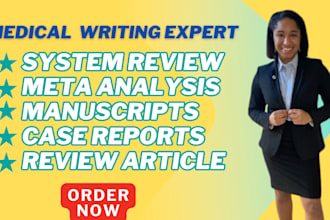 do medical manuscript writing, systematic case report, review article