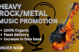 pitch heavy rock music metal music promotion on active trending playlist