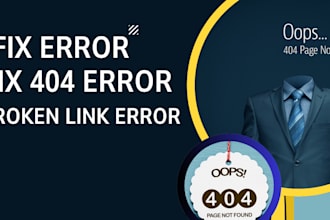 fix 301 redirect, 404 error, broken links, and xml sitemap