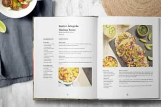 cookbook formatting, cookbook cover design, menu design, recipe cookbook design