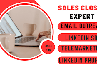 be your high ticket sales closer and linkedin sdr b2b lead generation