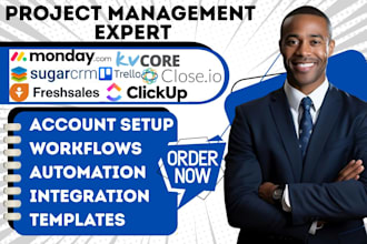 setup monday crm freshsales trello kvcore sugarcrm clickup close io integration