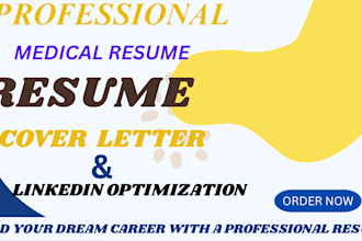 write a custom resume for medical and healthcare professionals