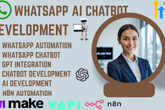 build whatsapp chatbot n8n,gohighlevel chatbot ai agent vapi ai botpress API key