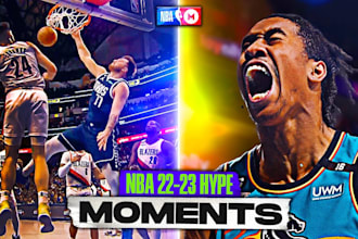do sports highlights and nba mixtape hype video editing for youtube