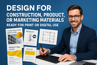 create professional construction flyer, product flyer, health or marketing flyer