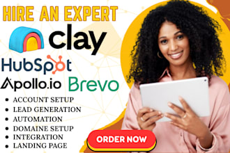setup clay recruitment enrichments using clay com makecom hubspot hive apollo io