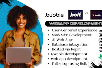 develop lovable ai web apps saas mvp vibe supabase replit website using bolt new