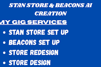 do stan store set up and beacons ai store set up local SEO for sales