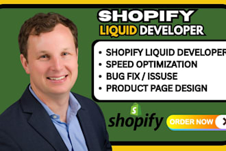 fix shopify bugs, do custom coding, theme customization, and speed up store