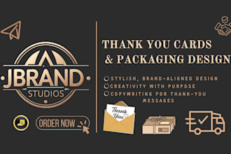 use canva to design business, clothes, thank you cards, and  product packaging