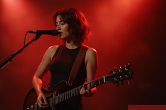 be your female hard rock singer, metal song, female vocalist, custom song