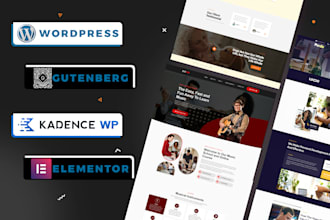 redesign wordpress website design elementor pro gutenberg kadence wp astra