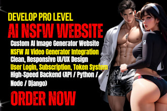develop ai nsfw image and video generator, ai girlfriend, ai boyfriend web app