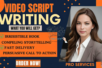 research and write ugc youtube video or movie script as scriptwriter vsl script