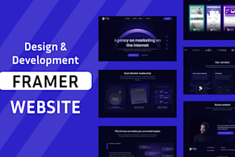 develop framer website, design framer landing page, figma to framer conversion