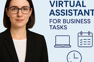 be your virtual assistant for admin and business tasks