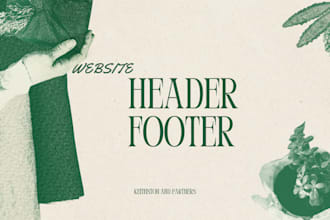 create stunning header ad footer designs for your website