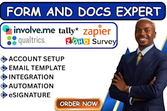 build basin form involve me zapier integration zoho survey qualtrics tally form