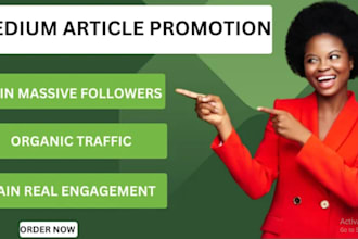 massive promotion for your medium profile