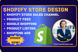 setup shopify store sales channel product feed google shopping ads product list