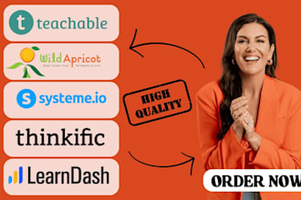 build systeme io teachable online course website podia learndash wild apricot