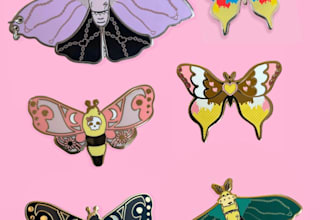 design and set the file up to make enamel pins and more physical items