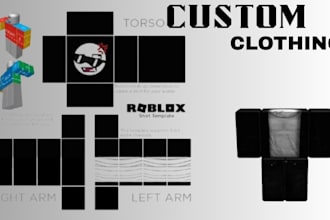 create and design a customized roblox clothing for you
