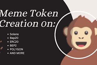 create crypto solana meme coins, token creation on bsc or eth