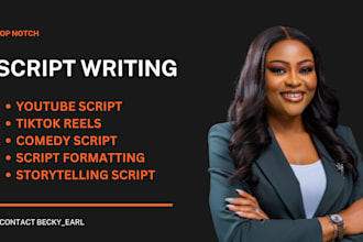 write powerful storytelling scripts for youtube or podcasts, tiktok, reel, short