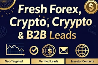 generate fresh forex leads crypto b2b investor leads canada leads forex lead