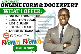 build zoho form gravity form integration proposify ninja form acrobat survey va