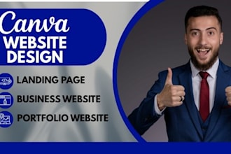 design canva website design canva landing page website design website redesign