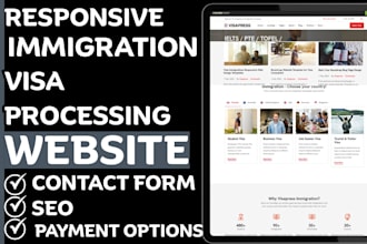 design quality immigration visa consulting website immigration software system