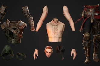sculpt 3d character, toys, miniatures, action figures, model for 3d printing